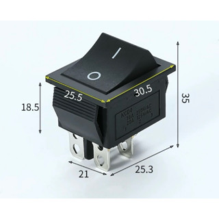 Công tắc bập bênh KCD4 4 chân có đèn 16A 250V công tắc nguồn chuyên dụng