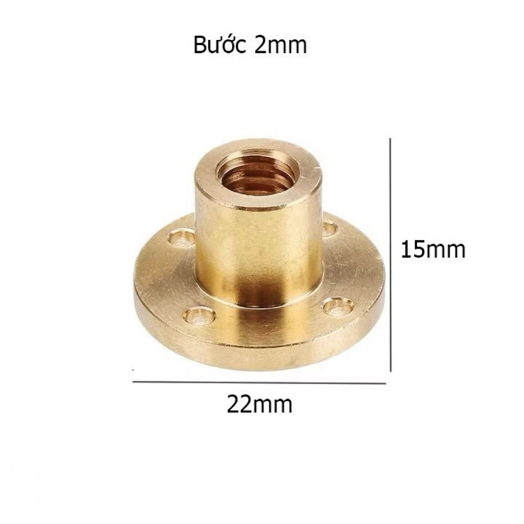 Đai ốc Vitme t8 2mm