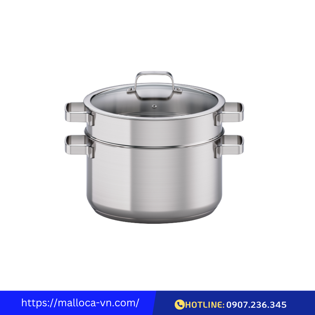 Nồi hấp 28 cm Malloca SA182