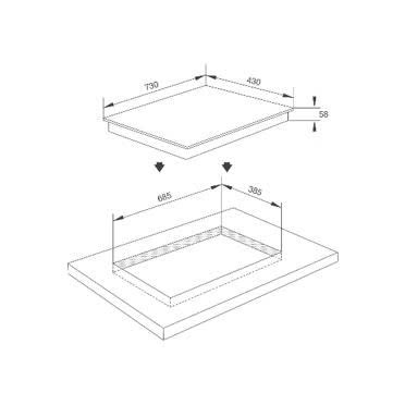 Bếp từ 2 vùng nấu Malloca EcoKitchen MIH02ECO