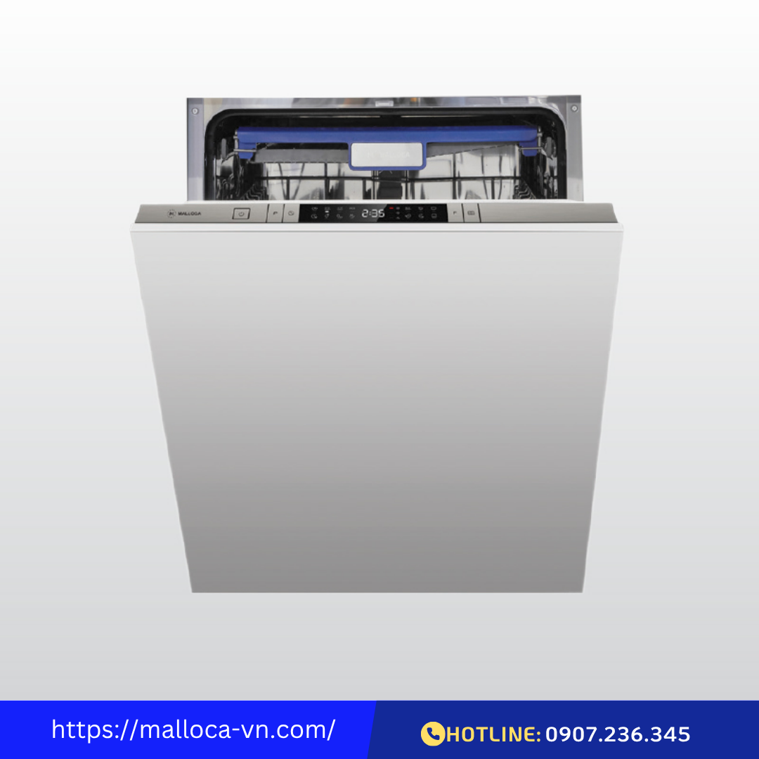 Máy rửa chén âm tủ hoàn toàn Malloca MDW14-7713AD