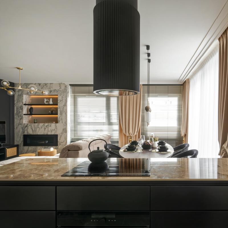 Máy hút khói khử mùi – treo độc lập Malloca Monoblack K-382B