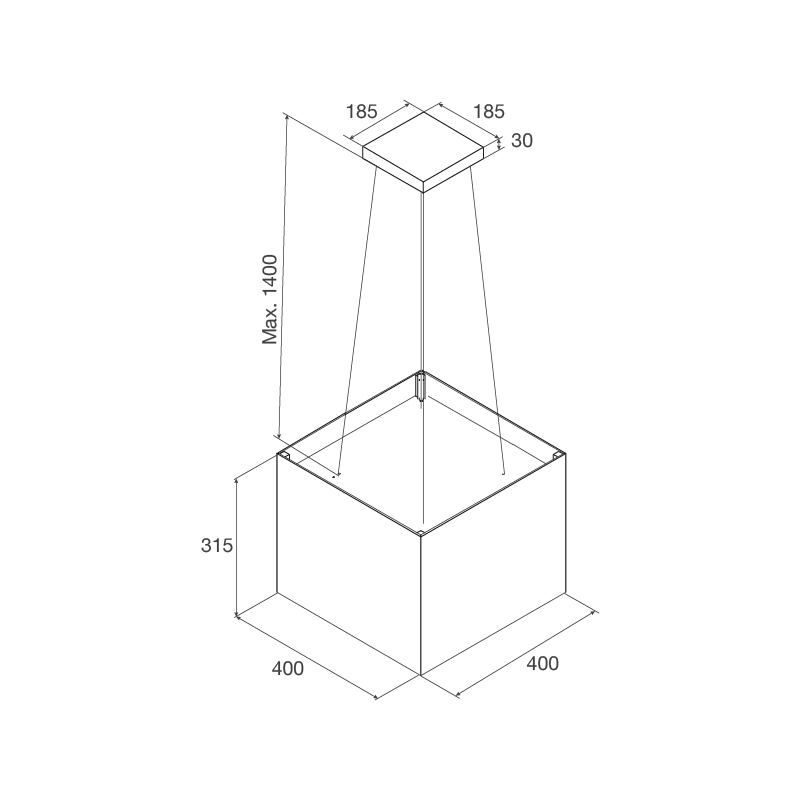 Máy hút mùi Malloca CONCRETE K-400BR