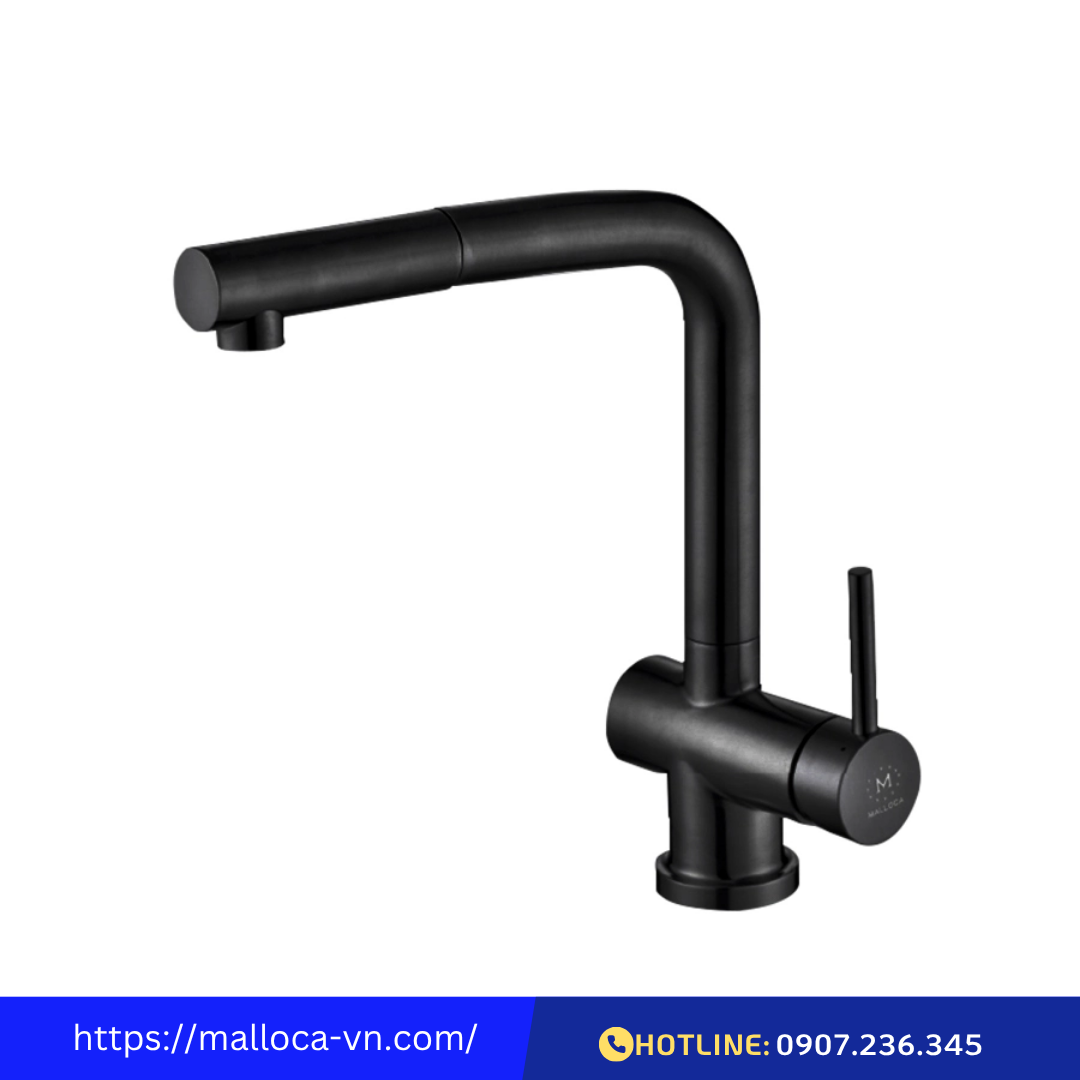 Vòi rửa chén dây rút Malloca K103BL