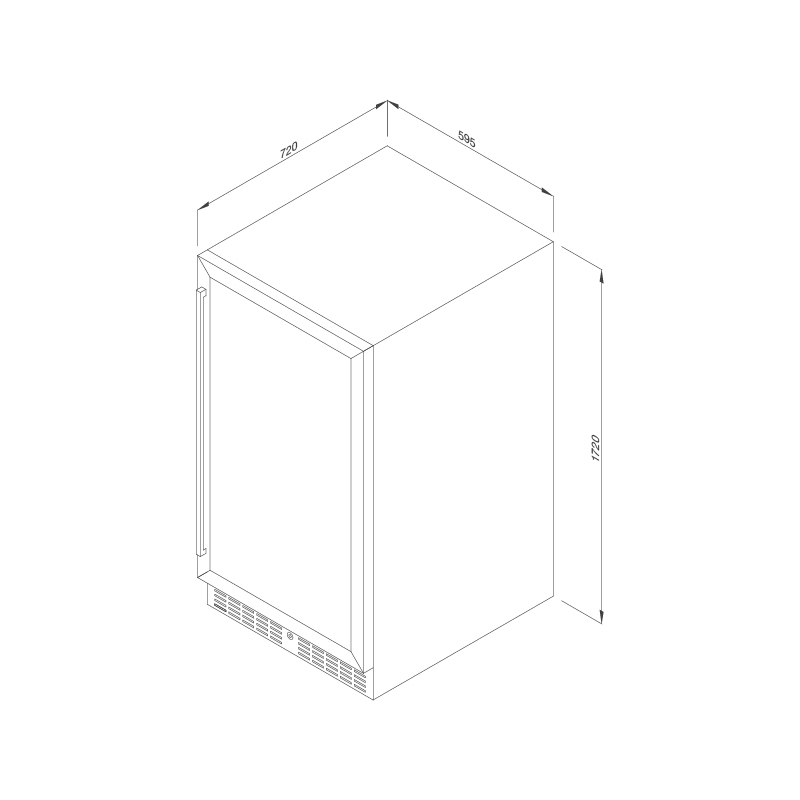 Tủ bảo quản rượu vang Malloca MWC-180BG
