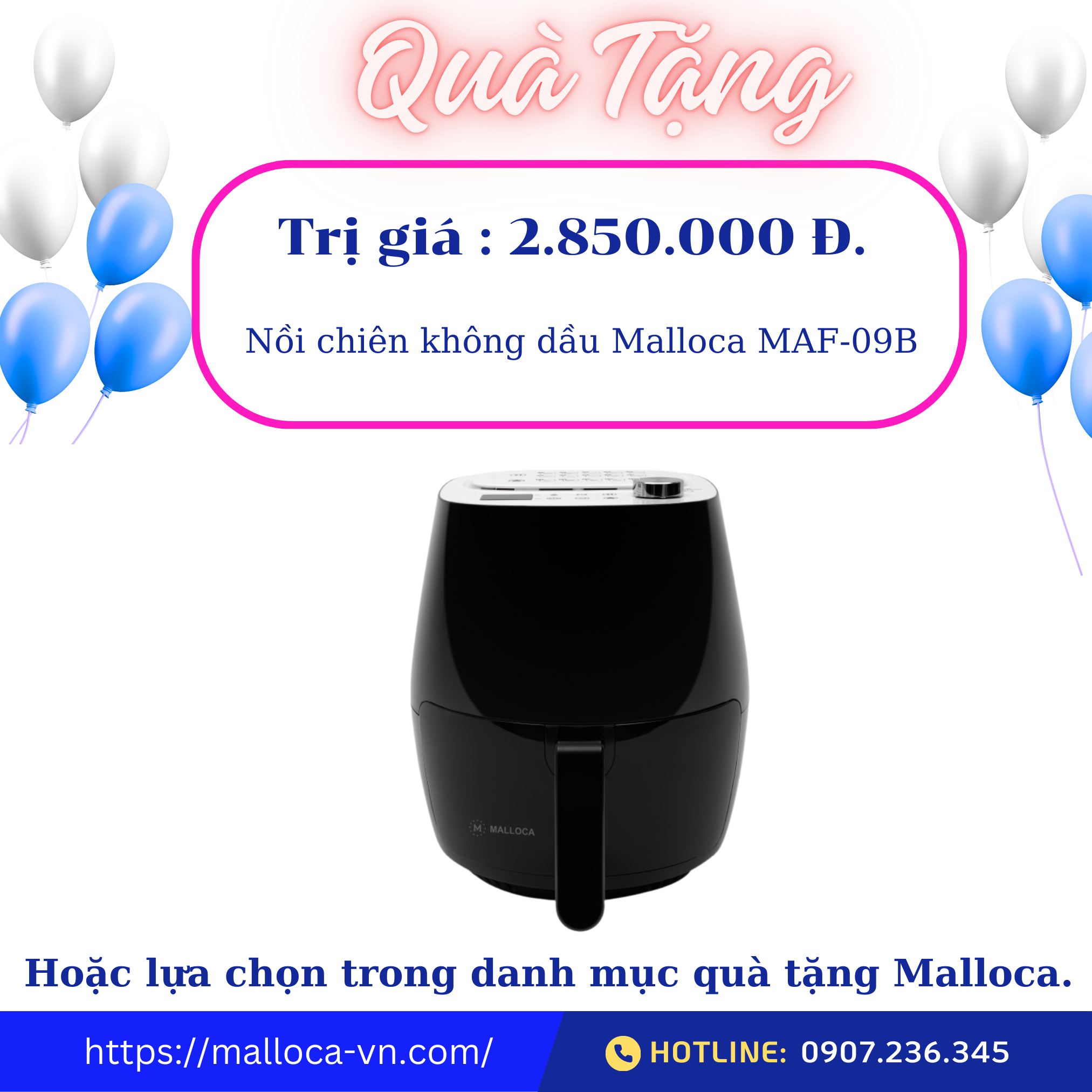 Máy giặt quần áo Malloca MWM-T1510BL
