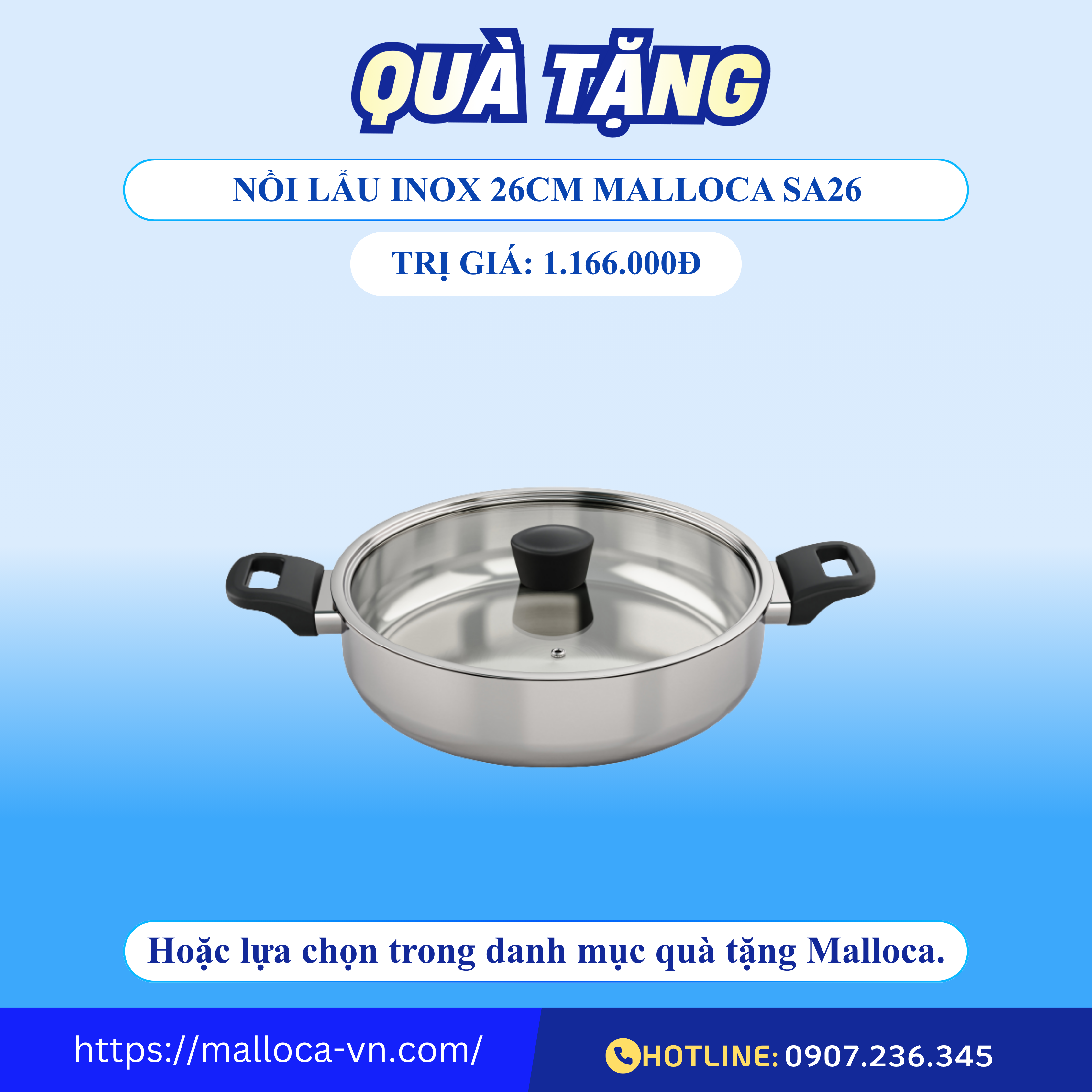 Bếp kính âm 3 từ Malloca MI 593 FZ