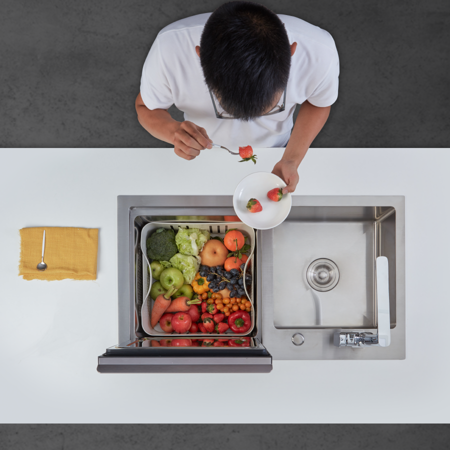 Máy rửa chén tích hợp Malloca WQP6-890F3