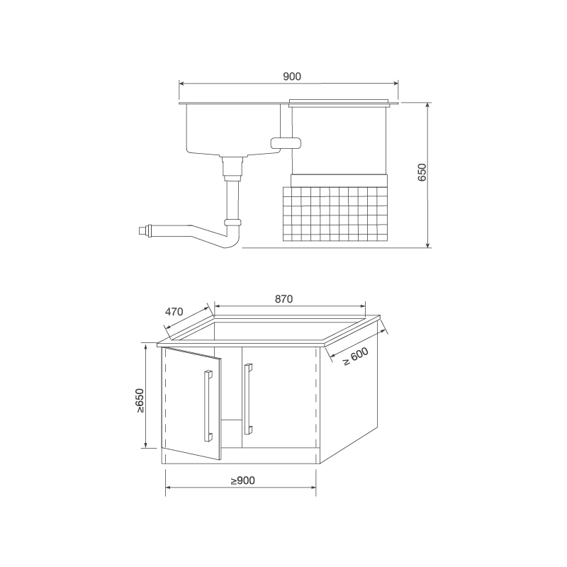 Máy rửa chén tích hợp Malloca WQP6-890F4