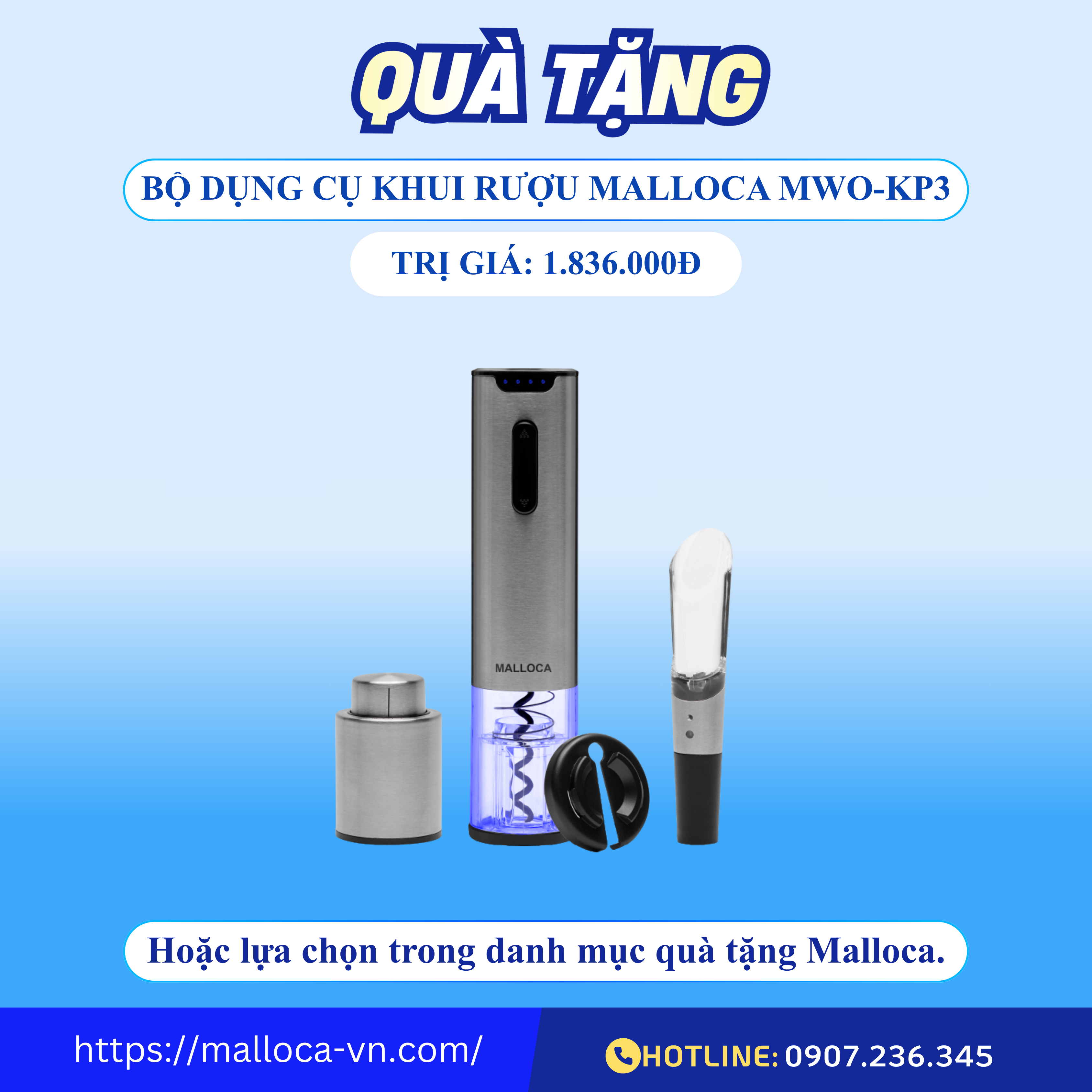Tủ bảo quản rượu âm tủ Malloca MWC-95BI