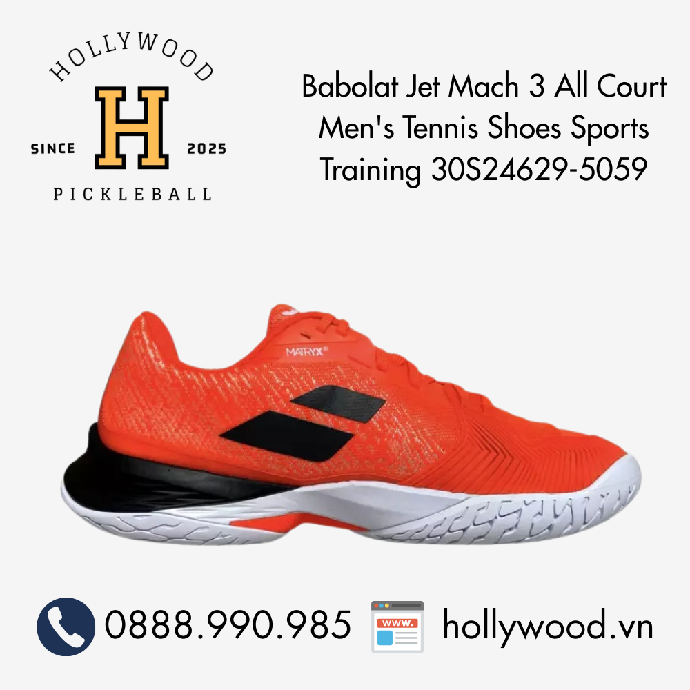 Babolat Jet Mach 3 All Court Men's Tennis Shoes Sports Training 30S24629-5059