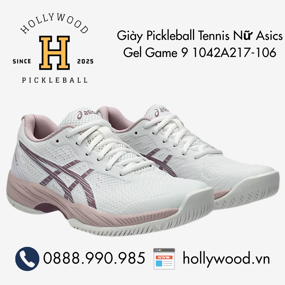 Giày Tennis Pickleball Nữ Asics Gel Game 9 1042A217-106