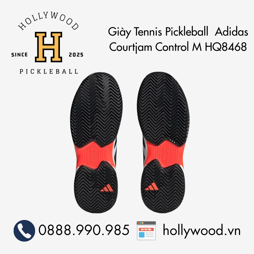 Giày Tennis Pickleball Adidas Courtjam Control M HQ8468