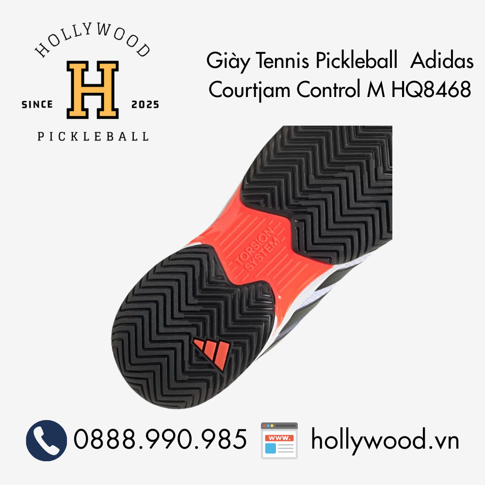 Giày Tennis Pickleball Adidas Courtjam Control M HQ8468