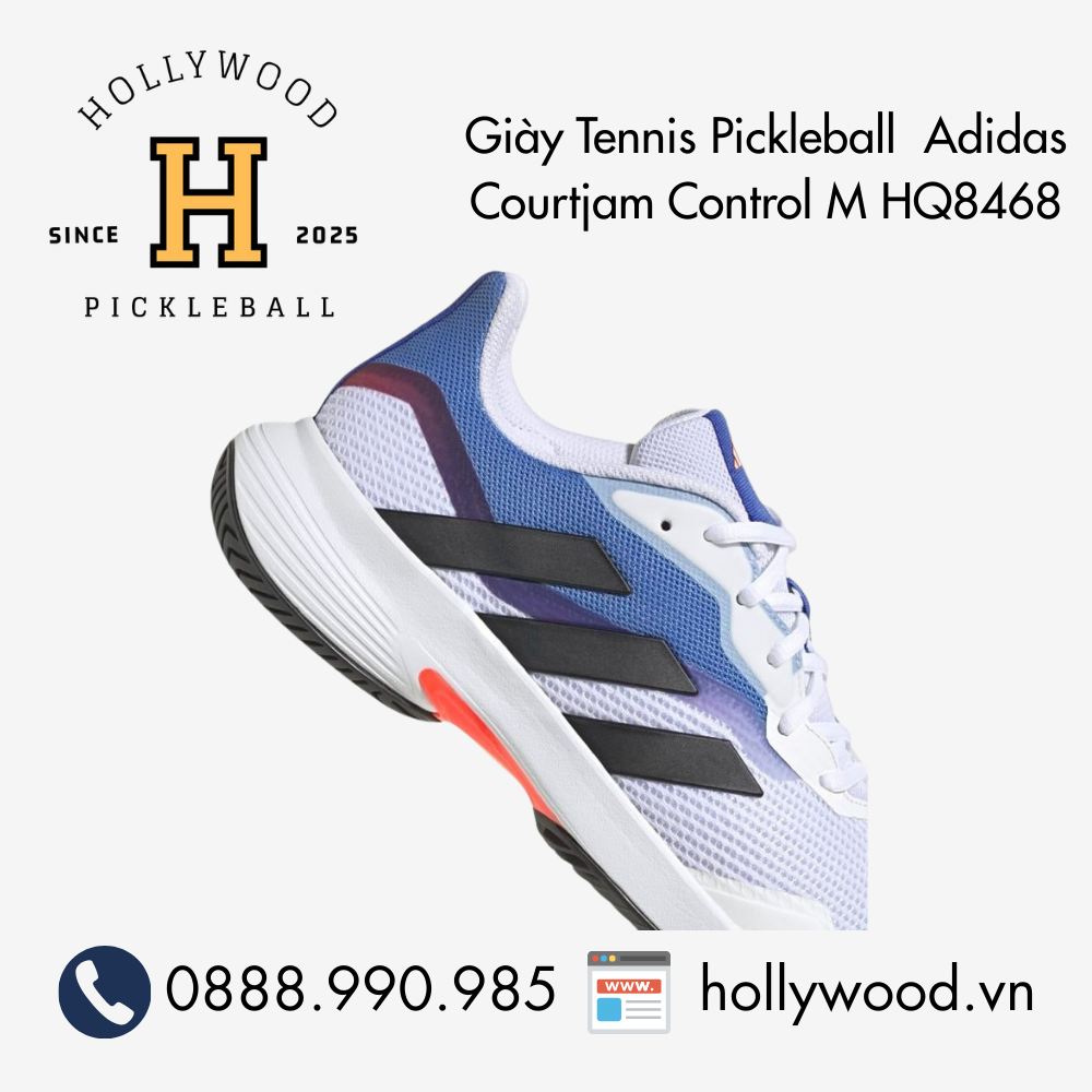 Giày Tennis Pickleball Adidas Courtjam Control M HQ8468