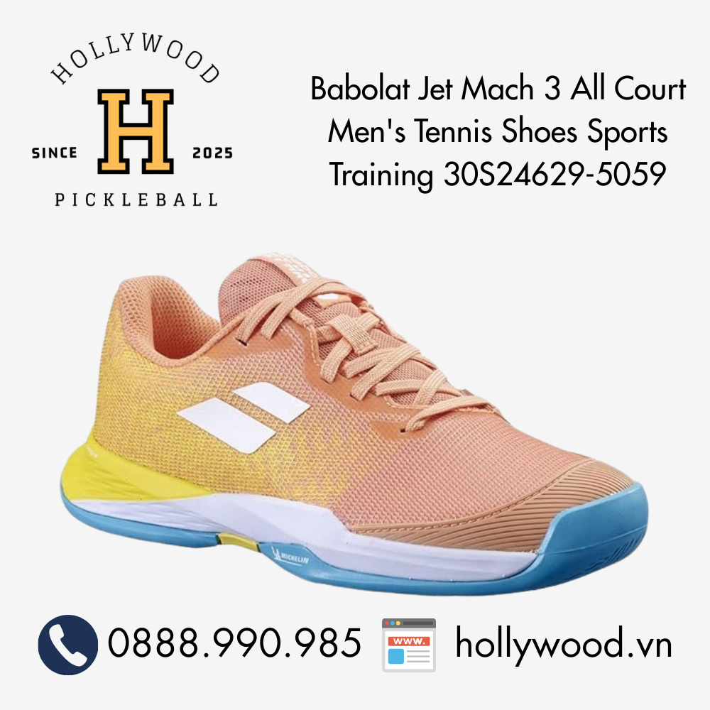 Babolat Jet Mach 3 All Court Men's Tennis Shoes Sports Training 30S24629-5059