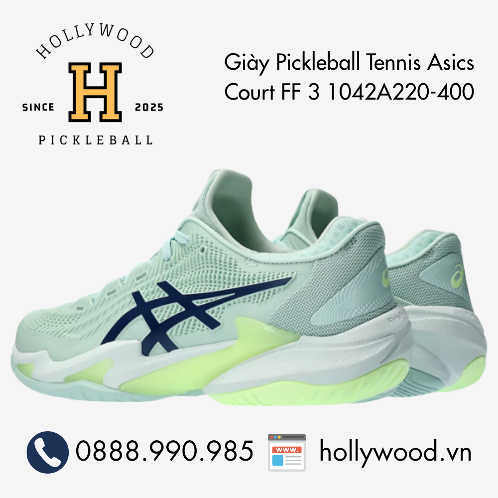 Giày Tennis Pickleball Asics Court FF 3 1042A220-400