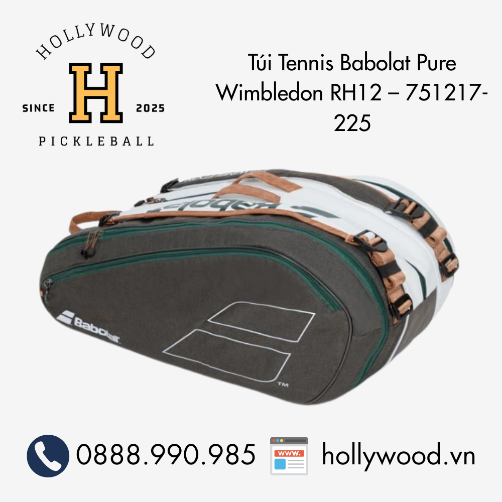 Túi Tennis Babolat Pure Wimbledon RH12 – 751217-225