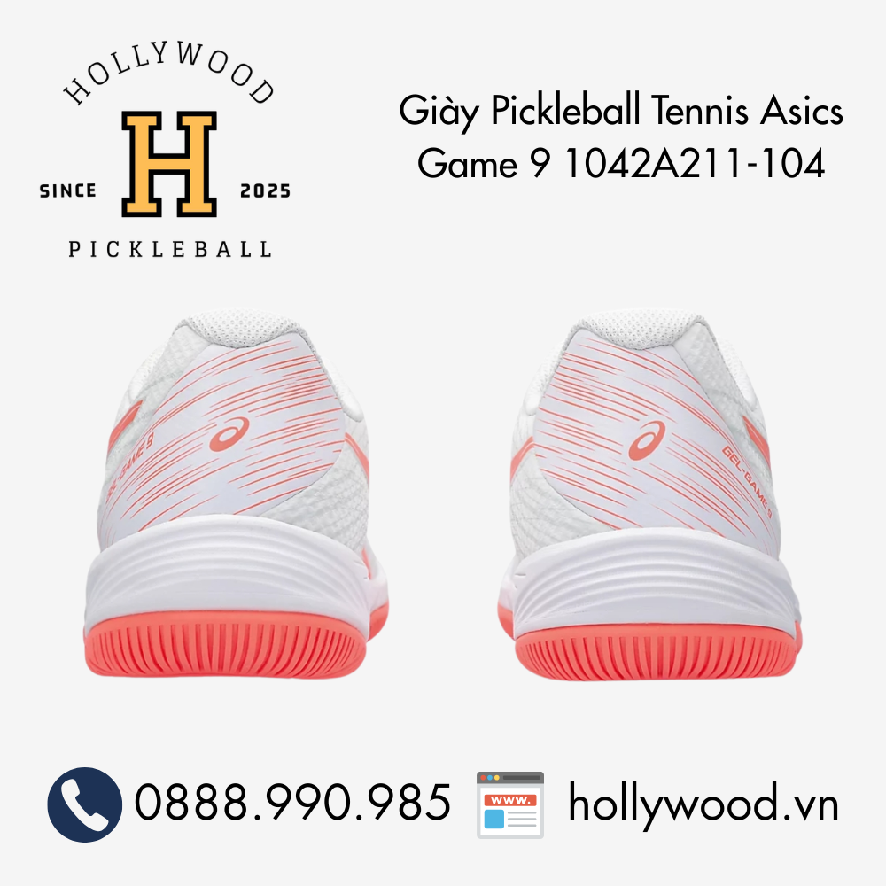 Giày Tennis Pickleball Nữ Asics Gel Game 9 1042A211-104
