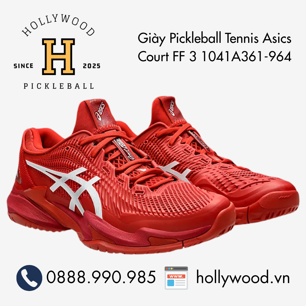 Giày Tennis Pickleball Asics Court FF 3 1041A361-964