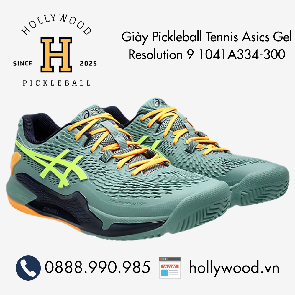 Giày Tennis Pickleball Asics Gel Resolution 9 1041A334-300