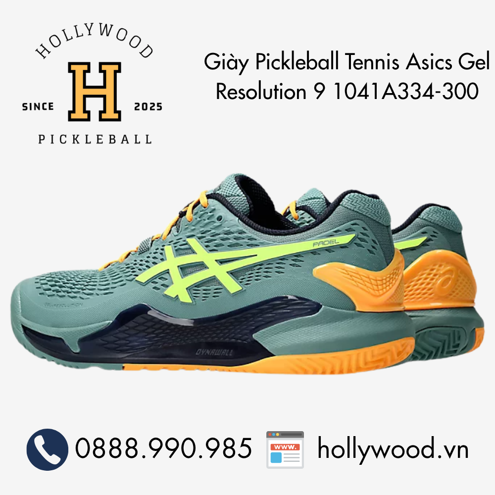 Giày Tennis Pickleball Asics Gel Resolution 9 1041A334-300
