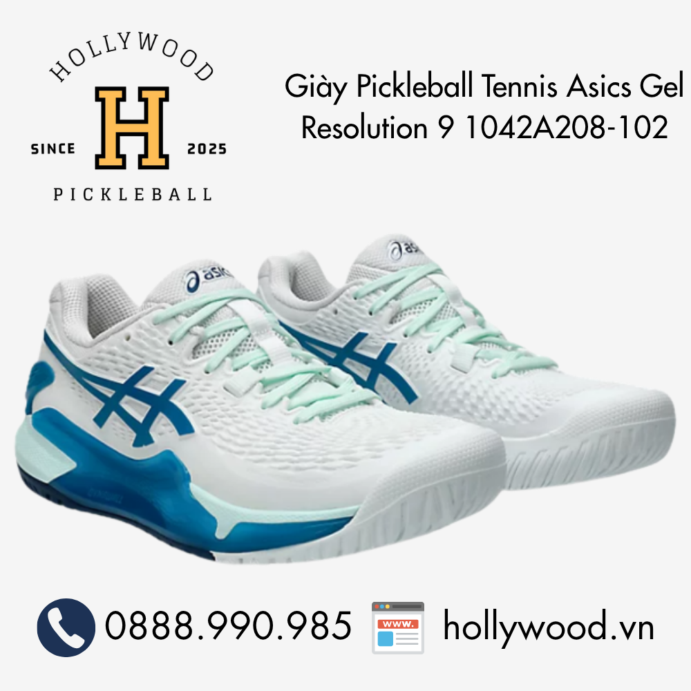 Giày Tennis Pickleball Asics Gel Resolution 9 1042A208-102