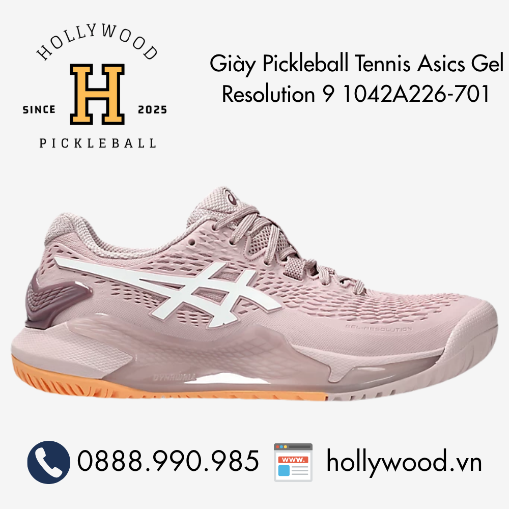 Giày Tennis Pickleball Asics Gel Resolution 9 1042A226-701