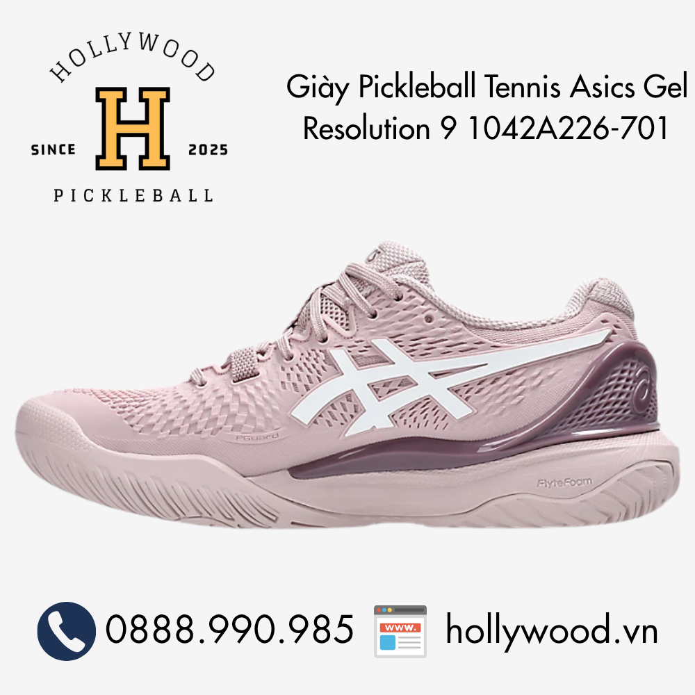 Giày Tennis Pickleball Asics Gel Resolution 9 1042A226-701