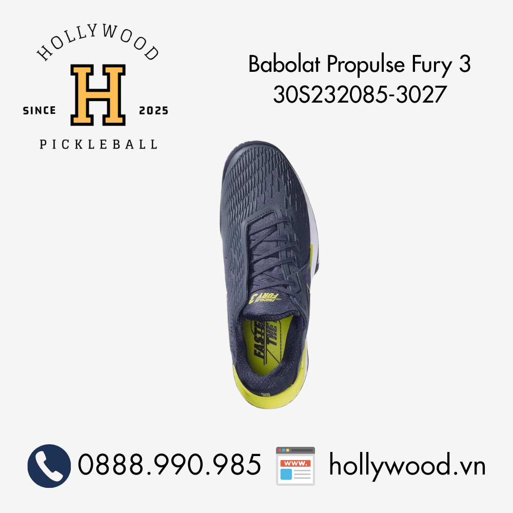 Giày Pickleball Tennis Babolat Propulse Fury 3 30S232085-3027