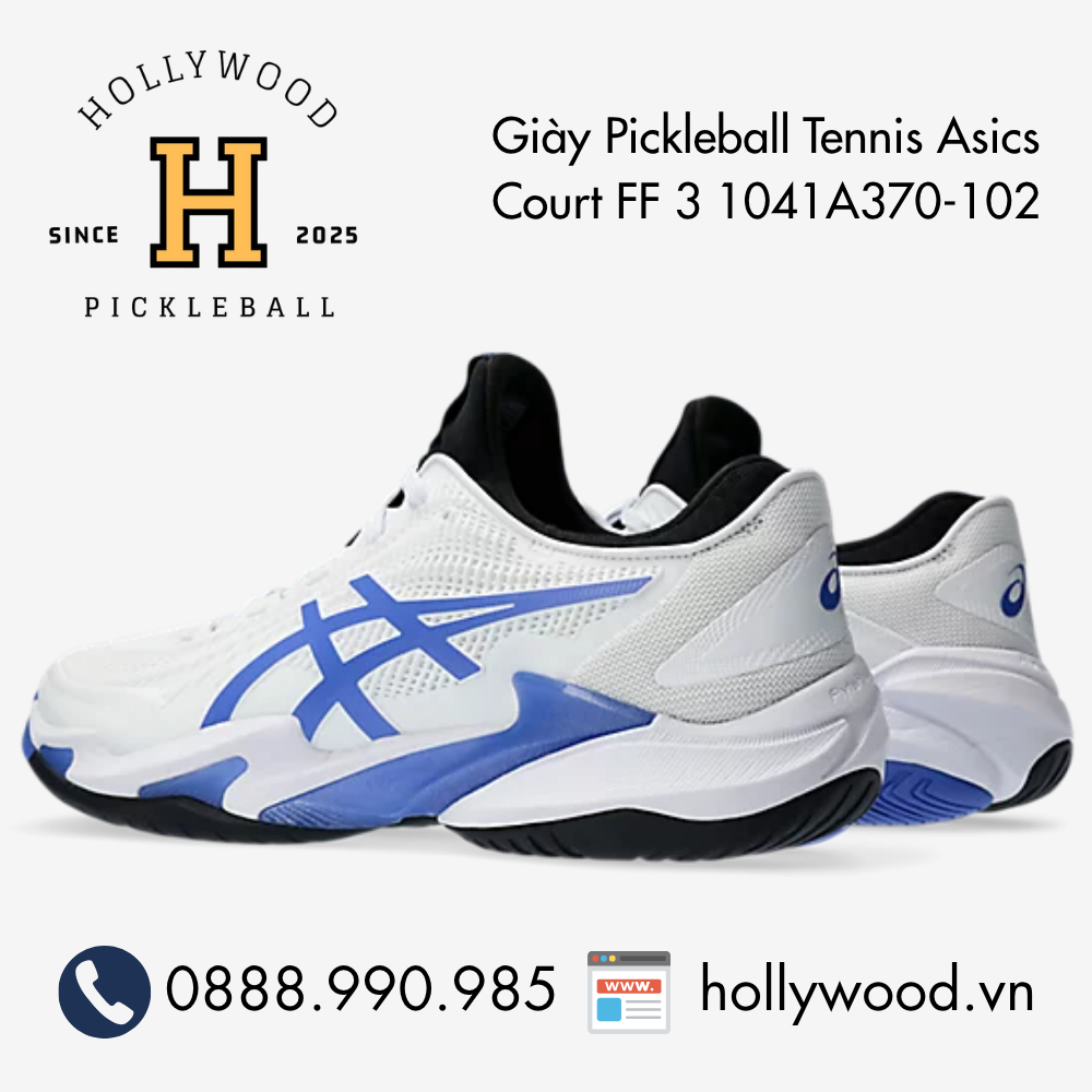 Giày Tennis Pickleball Asics Court FF 3 1041A370-102