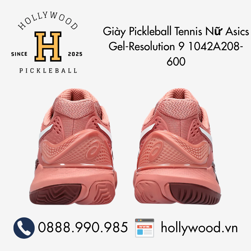 Giày Tennis Pickleball Nữ ASICS Gel-Resolution 9 1042A208-600