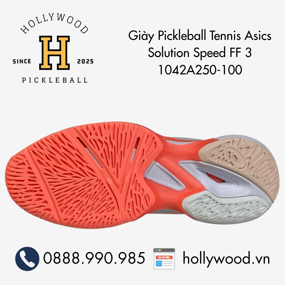 Giày Tennis Pickleball Asics Solution Speed FF 3 1042A250-100