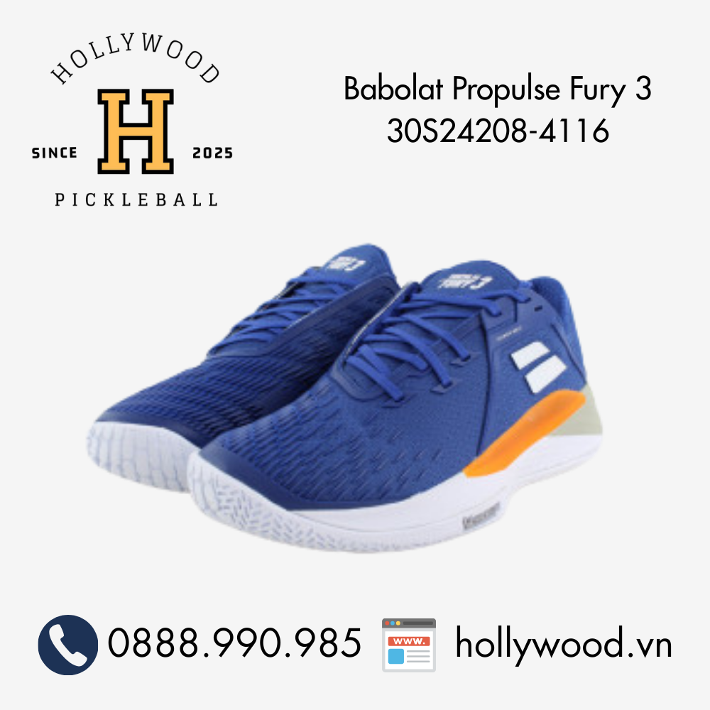Giày Tennis Pickleball Babolat Propulse Fury 3 30S24208-4116