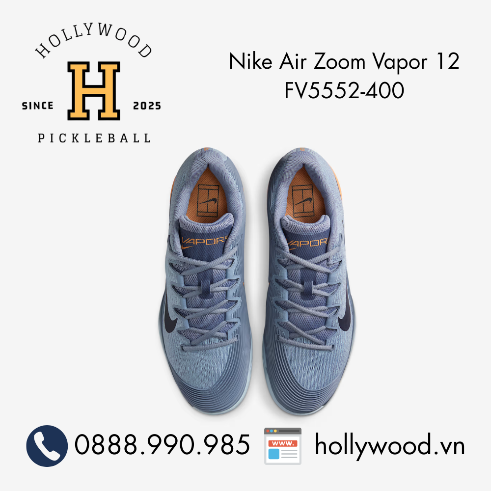 Giày Tennis Pickleball Nike Air Zoom Vapor 12 FV5552-400