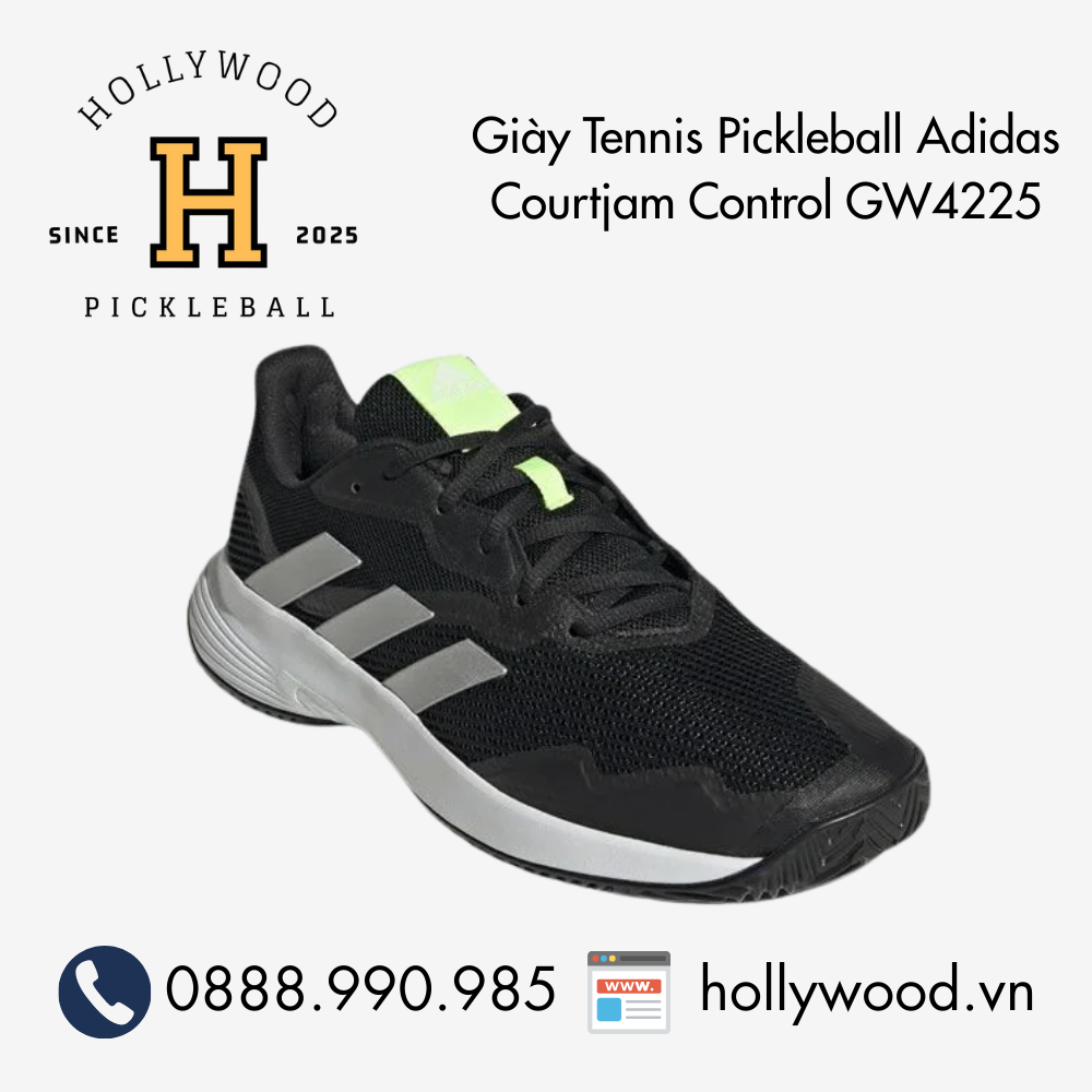 Giày Tennis Pickleball Adidas Courtjam Control GW4225