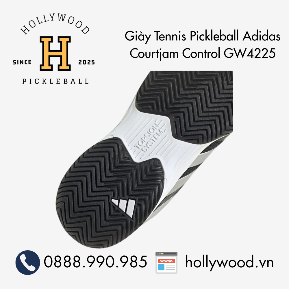 Giày Tennis Pickleball Adidas Courtjam Control GW4225