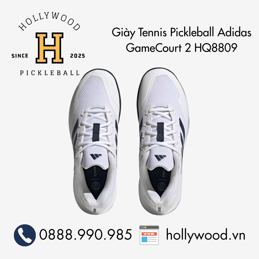 Giày Tennis Pickleball Adidas GameCourt 2 HQ8809