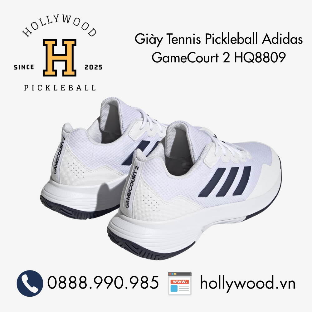 Giày Tennis Pickleball Adidas GameCourt 2 HQ8809
