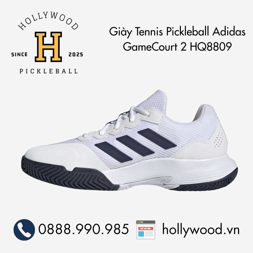 Giày Tennis Pickleball Adidas GameCourt 2 HQ8809