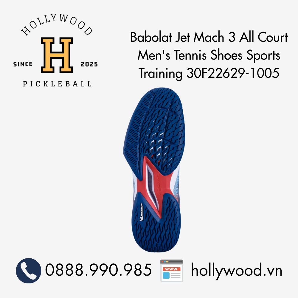 Babolat Jet Mach 3 All Court Men's Tennis Shoes Sports Training 30F22629-1005