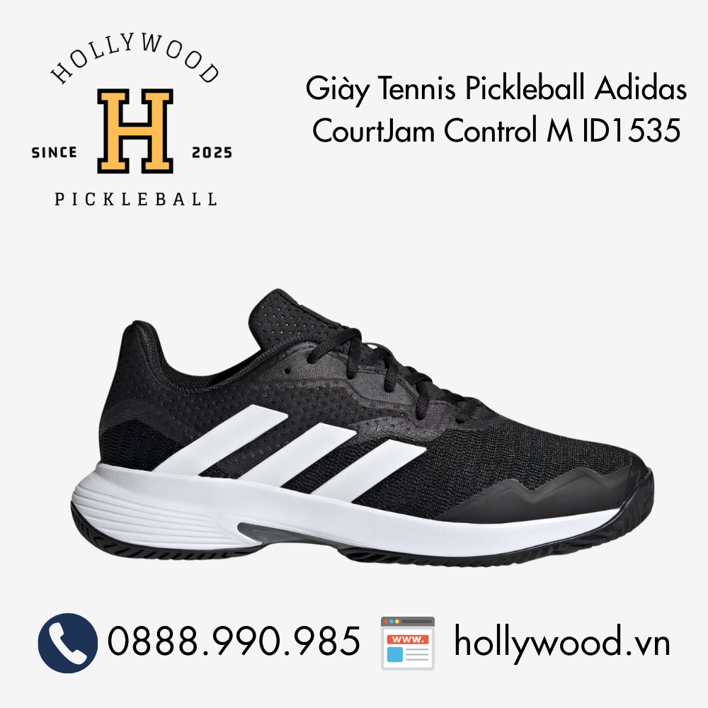 Giày Tennis Pickleball Adidas CourtJam Control M ID1535