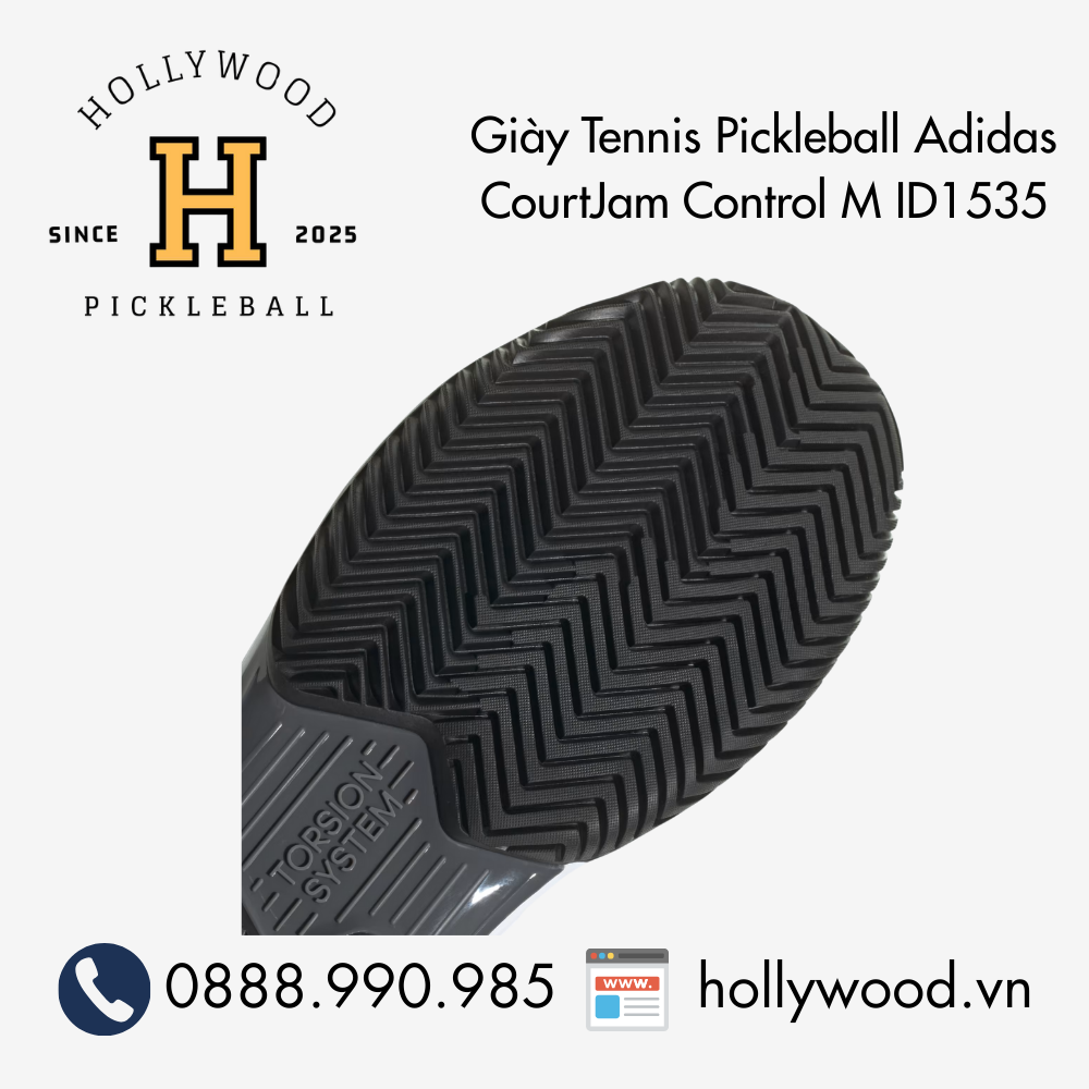 Giày Tennis Pickleball Adidas CourtJam Control M ID1535