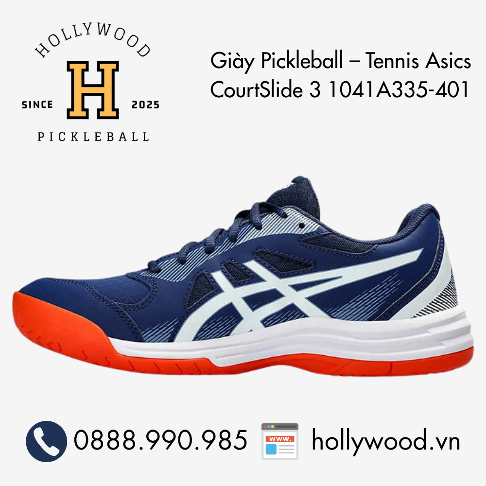 Giày Pickleball Tennis Asics CourtSlide 3 1041A335-401