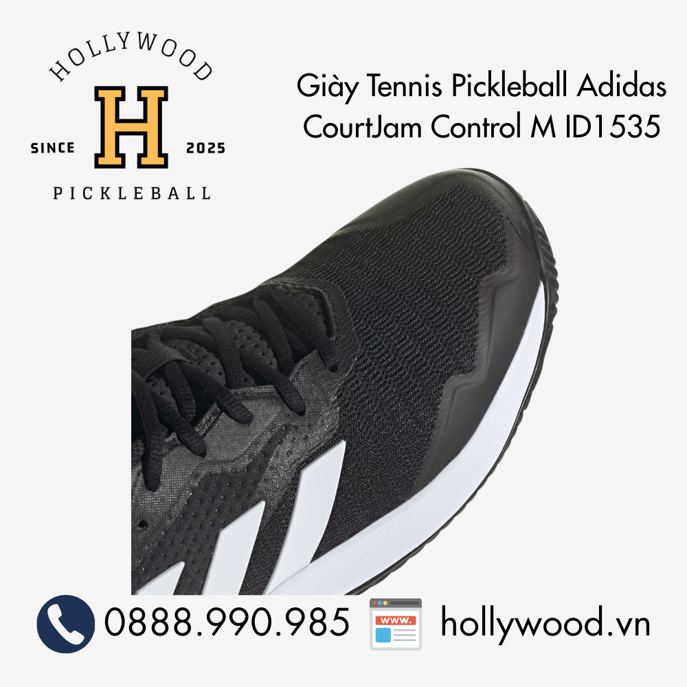 Giày Tennis Pickleball Adidas CourtJam Control M ID1535