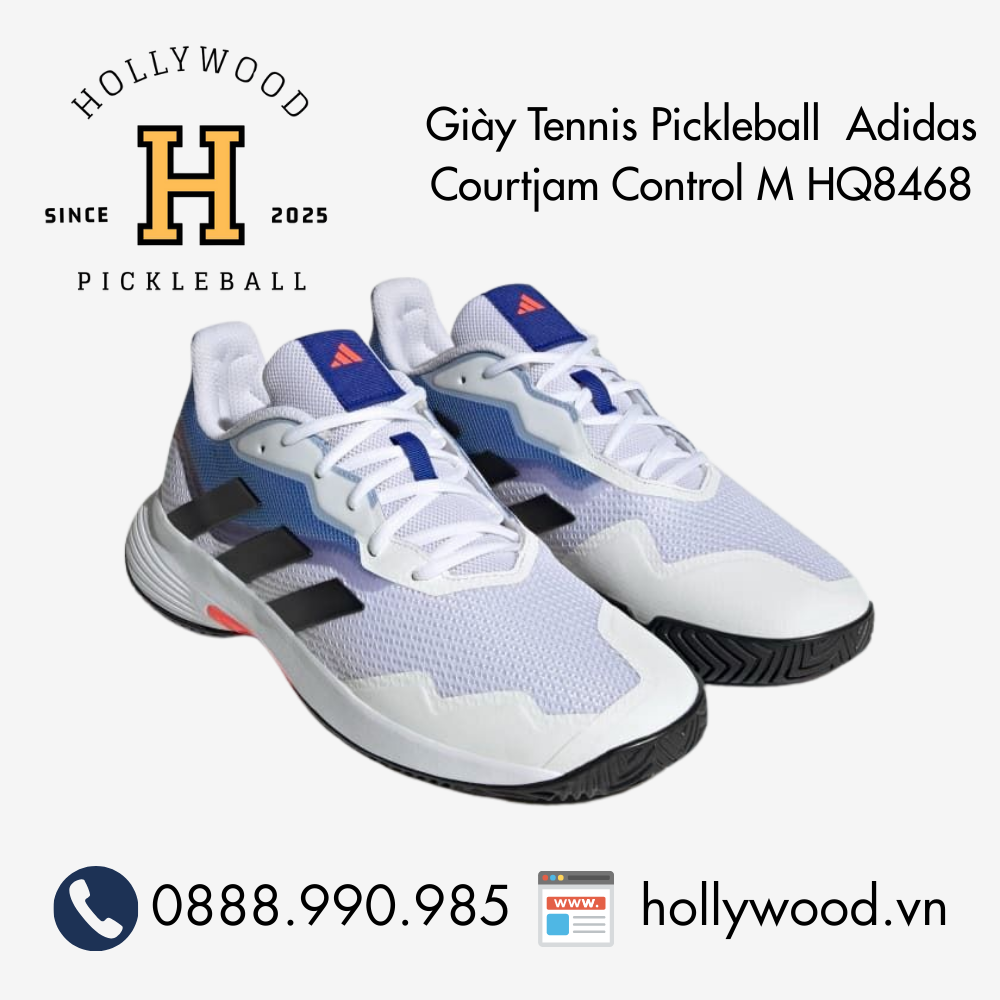 Giày Tennis Pickleball Adidas Courtjam Control M HQ8468
