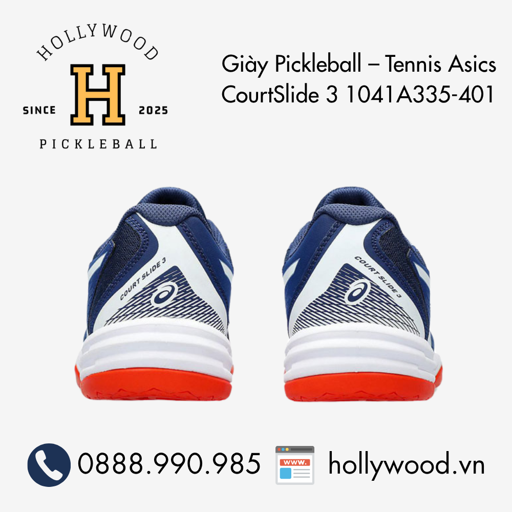 Giày Pickleball Tennis Asics CourtSlide 3 1041A335-401