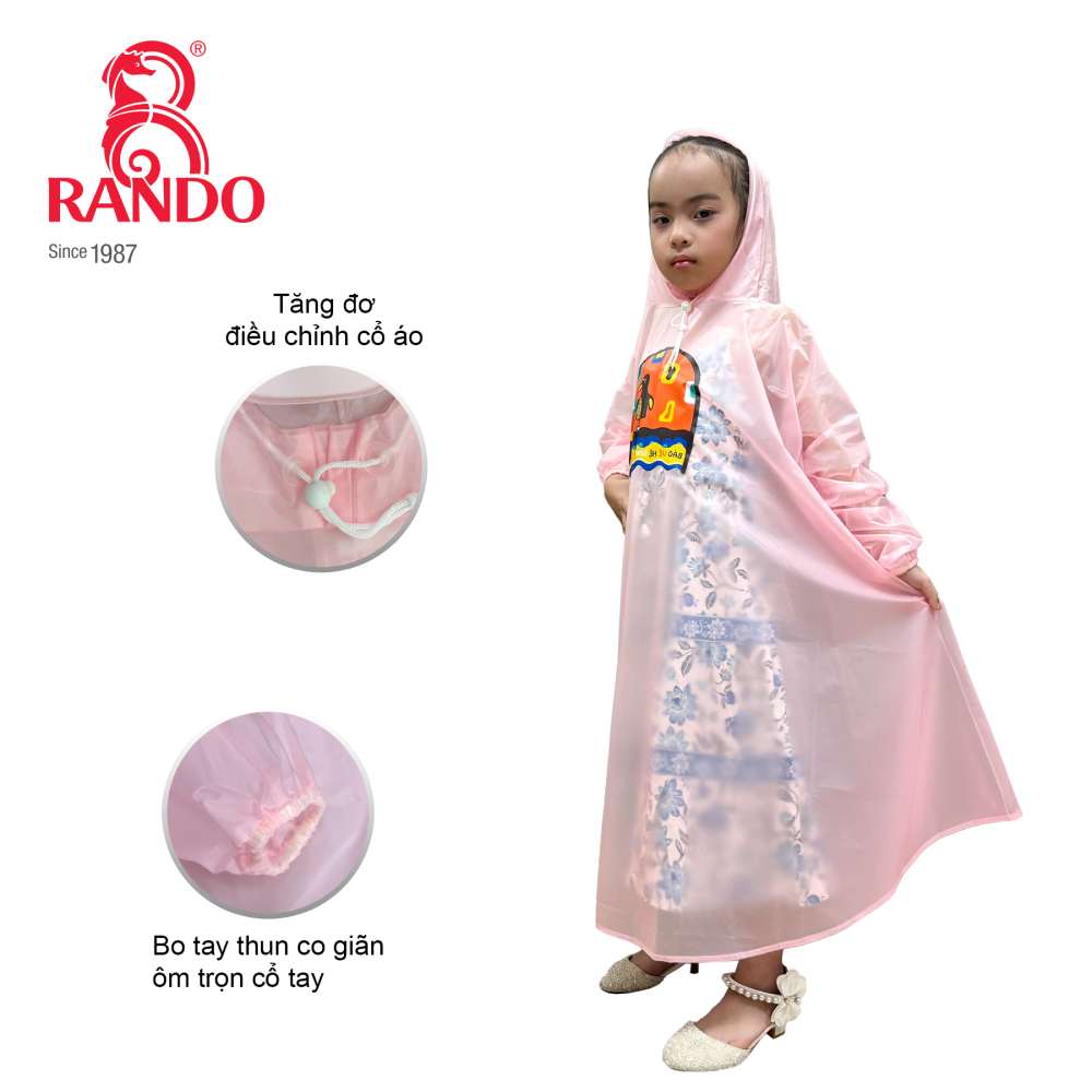 Áo mưa trẻn em - Bisur kid trong màu
