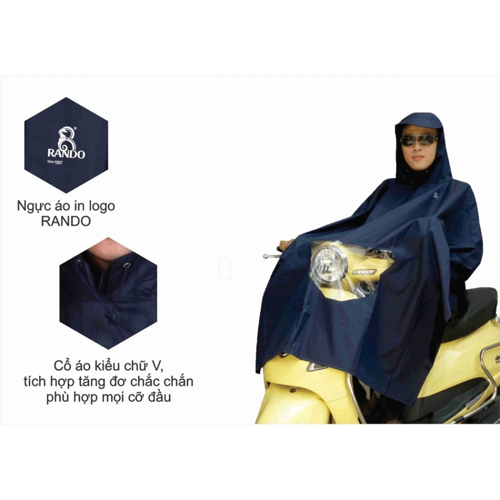 ÁO MƯA PONCHO VẢI BEST CÓ KIẾNG – BẢO VỆ, TIỆN DỤNG KHI ĐI XE MÁY