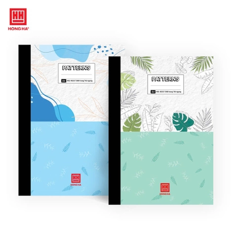 Sổ bìa bồi kẻ ngang A4 360 trang Hồng Hà Patterns - 4533